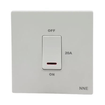 20A 250V WATER HEATER SWITCH WITH NEON 3020 WHITE NNE