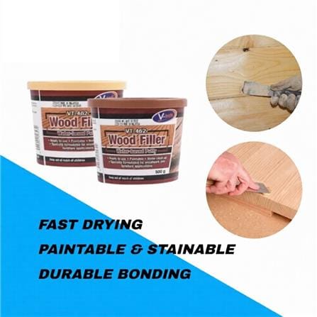 V-TECH WOOD FILLER (1.5KG) BROWN VT-462B-1K5