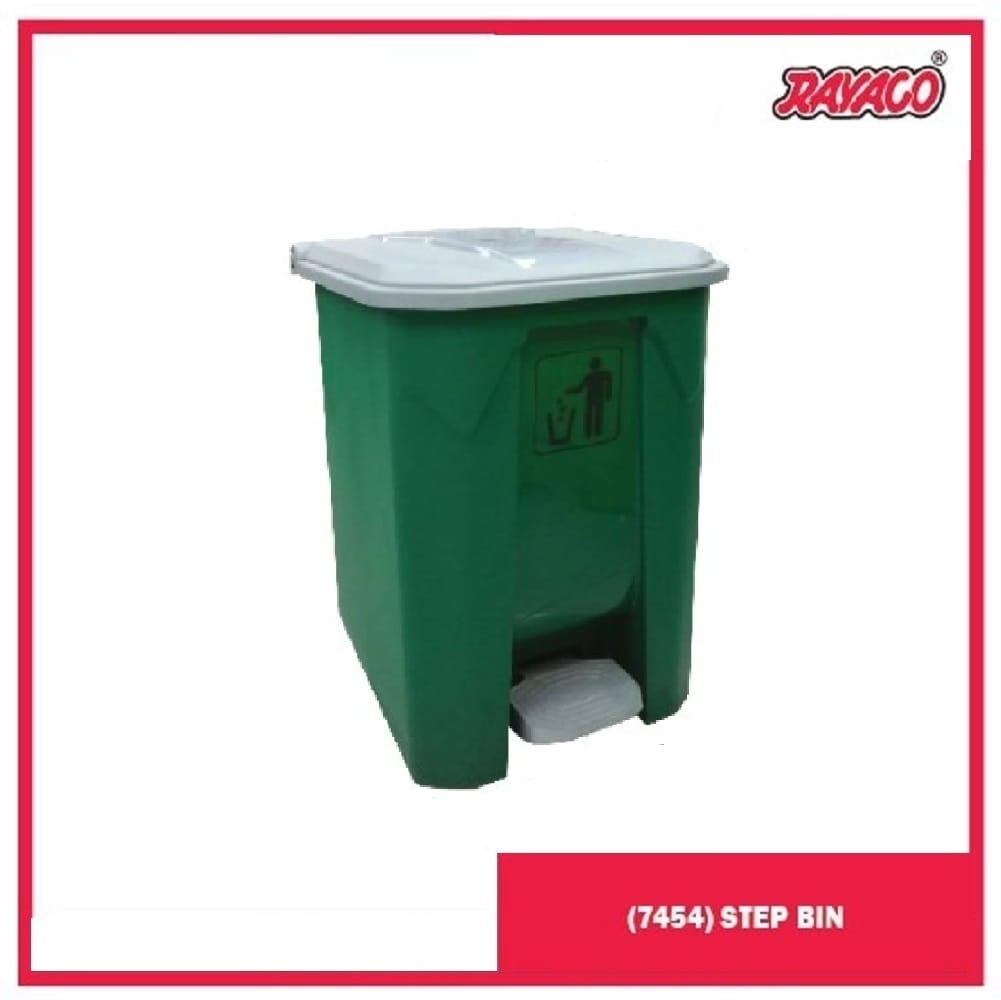 RAYACO STEP-ON DUSTBIN PEDAL 45L SILVER 7454