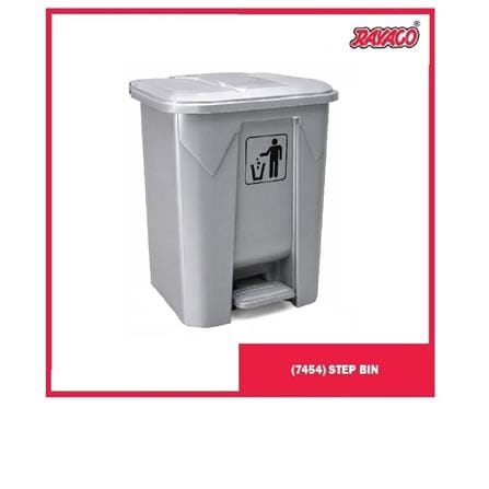 RAYACO STEP-ON DUSTBIN PEDAL 45L SILVER 7454
