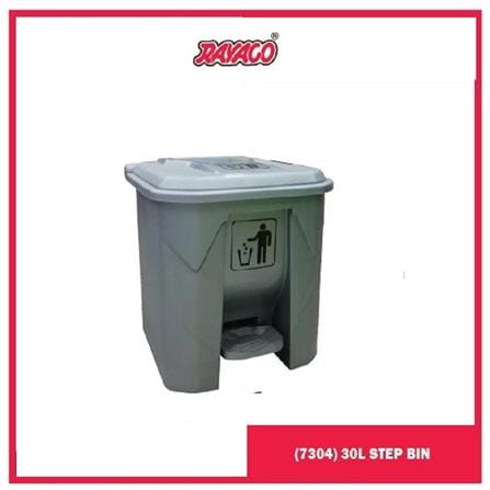 RAYACO STEP-ON DUSTBIN PEDAL 30L SILVER 7304