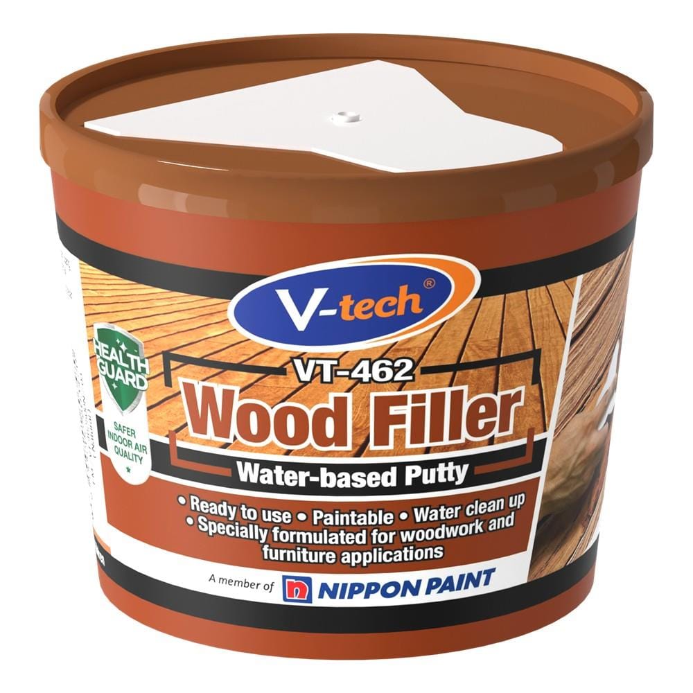 V-TECH WOOD FILLER (500GM) BROWN VT-462B-500