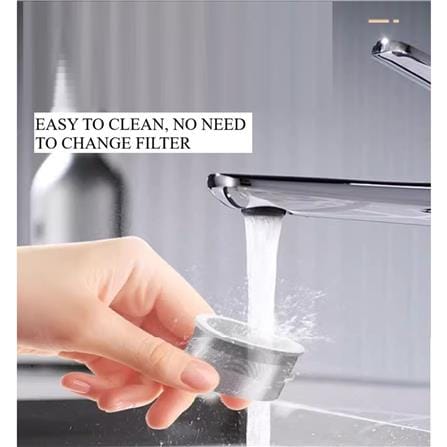 COSSY PLUS KITCHEN FAUCET AERATOR CP-10 GUN METAL 3-MODE WITH STAINLESS STEEL FILTER