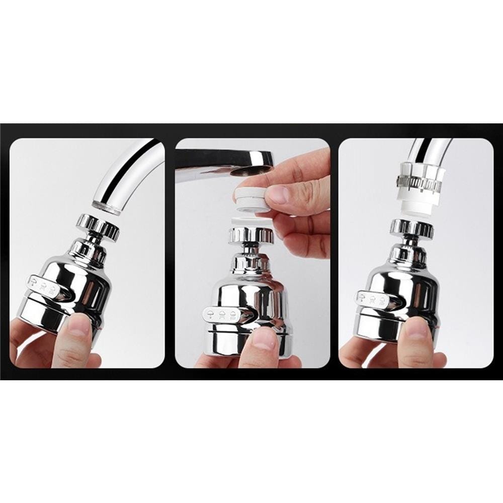 COSSY PLUS KITCHEN FAUCET AERATOR CP-16 CHROME 3-MODE