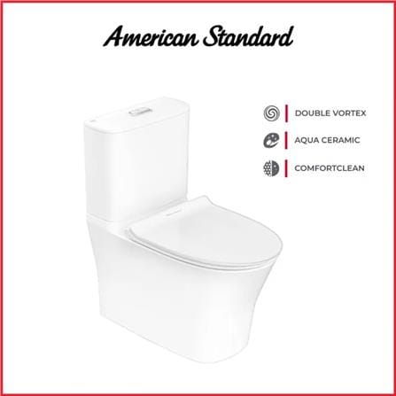AMERICAN STANDARD SIGNATURE CLOSE COUPLED BACK TO WALL TOILET CL26225-6DAMYCB S-TRAP 250MM