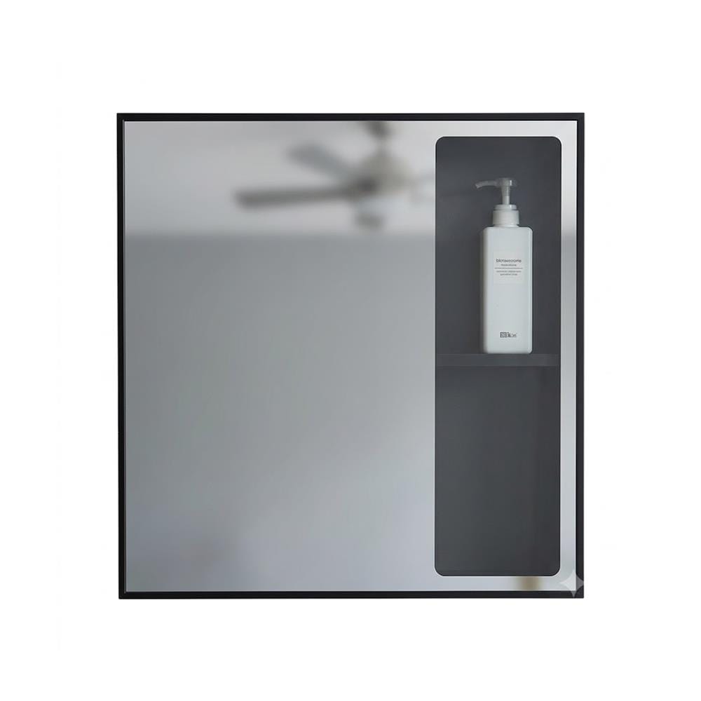MOYA MIRROR CABINET HPR MB6060PR BLACK 60X60CM