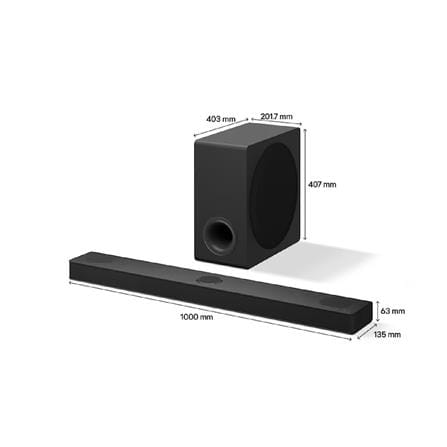 LG 3.1.3CH 480W HIGH RES AUDIO SOUNDBAR W DOLBY ATMOS S80TY.DMYSLLK