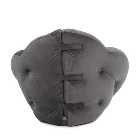 HOME LIVING STYLE CHAIRPAD FLOWER 34X43INCH GRAY