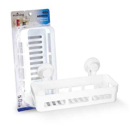 ECO LIVING ADHESIVE WALL MOUNTED RECT.RACK  ECO-56