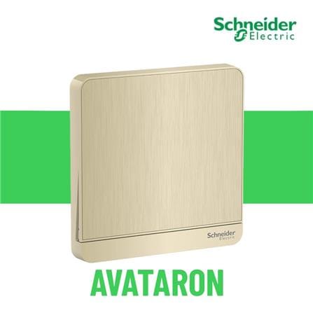 AVATARON 16AX 250V 1 GANG 1 WAY SWITCH E8331L1_GH_G11 GOLD HAIRLINE