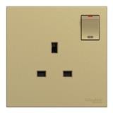 AVATARONC 13A 250V 1 GANG SWITCH SOCKET E8715_WG_G11 WINE GOLD