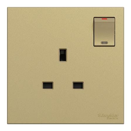 AVATARONC 13A 250V 1 GANG SWITCH SOCKET E8715_WG_G11 WINE GOLD