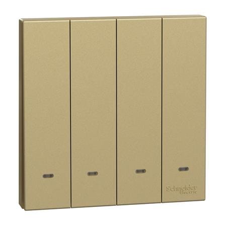 AVATARONC 16AX 250V 4 GANG 1 WAY SWITCH E8734L1F_WG_G11 WINE GOLD