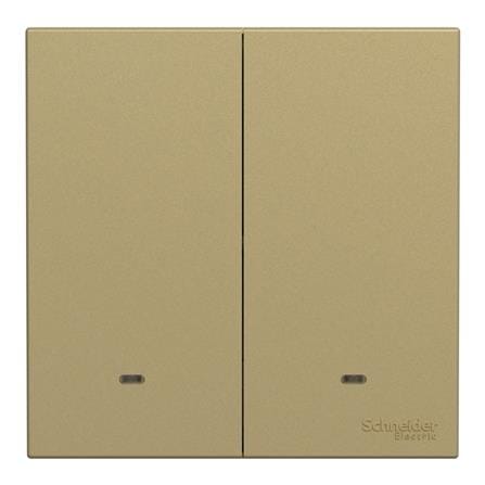 AVATARONC 16AX 250V 2 GANG 1 WAY SWITCH E8732L1F_WG_G11 WINE GOLD
