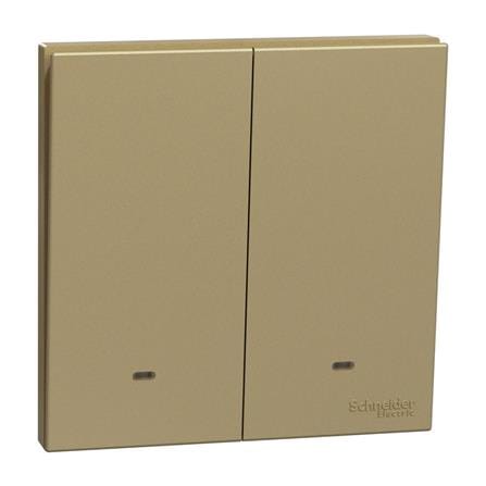 AVATARONC 16AX 250V 2 GANG 1 WAY SWITCH E8732L1F_WG_G11 WINE GOLD