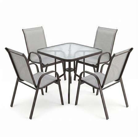 SPRING MARINA TEXTILENE PATIO CHAIR LIGHT GREY