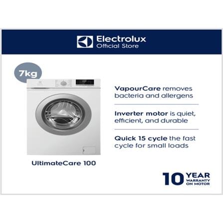 ELECTROLUX FRONT LOAD WASHING MACHINE EWF7028M6WA 7KG WHITE