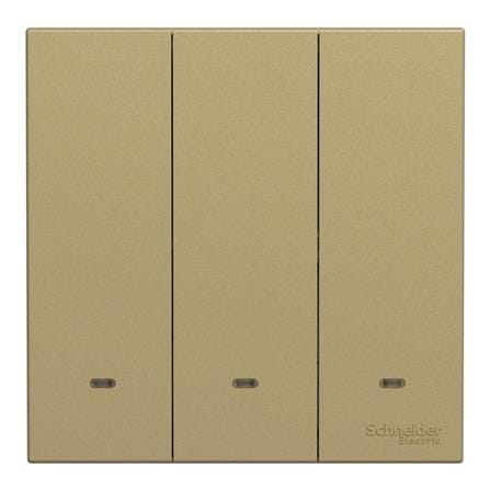 AVATARONC 16AX 250V 3 GANG 1 WAY SWITCH E8733L1F_WG_G11 WINE GOLD