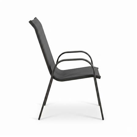SPRING MARINA TEXTILENE PATIO CHAIR DARK GREY