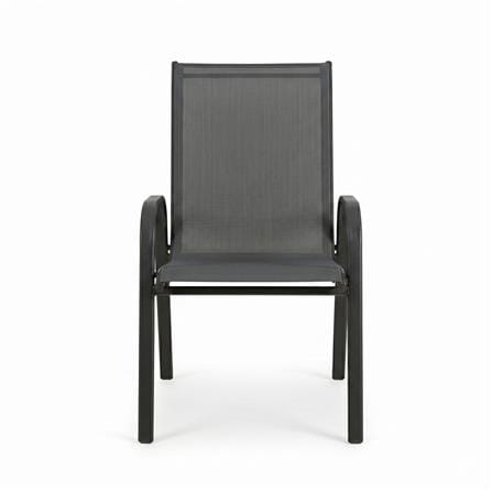SPRING MARINA TEXTILENE PATIO CHAIR DARK GREY
