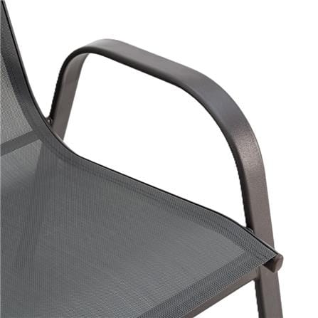 SPRING MARINA TEXTILENE PATIO CHAIR DARK GREY