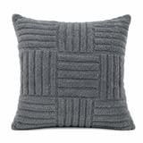 HOME LIVING STYLE CUSHION HARU 18X18INCH GRAY