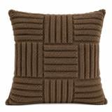 HOME LIVING STYLE CUSHION HARU 18X18INCH BROWN