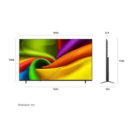 LG 85-INCH NANO 4K UHD AI SMART TV 85NU855BPSA.ATS