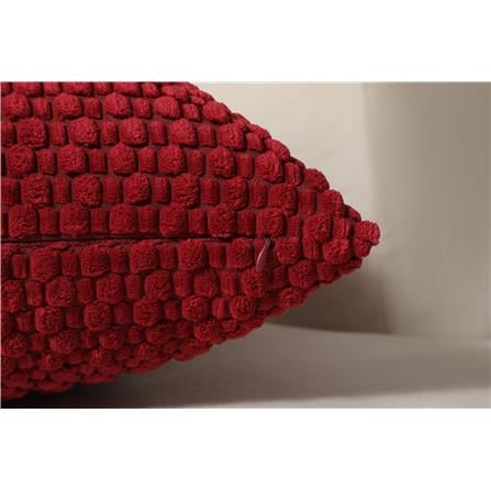 HOME LIVING STYLE CUSHION HANNA 18X18INCH BURGUNDY