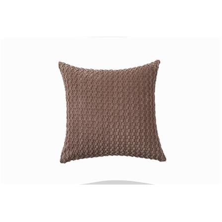 HOME LIVING STYLE CUSHION HANNA 18X18INCH LIGHT BROWN