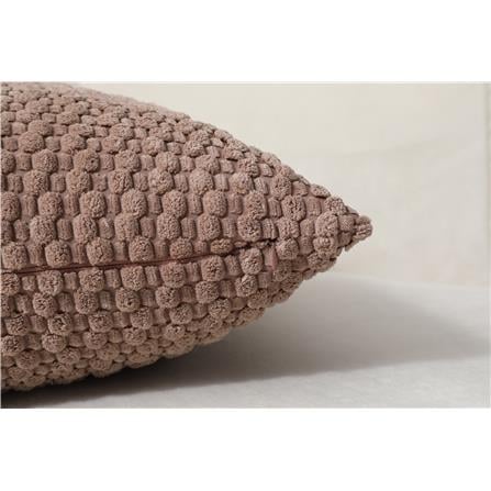 HOME LIVING STYLE CUSHION HANNA 18X18INCH LIGHT BROWN
