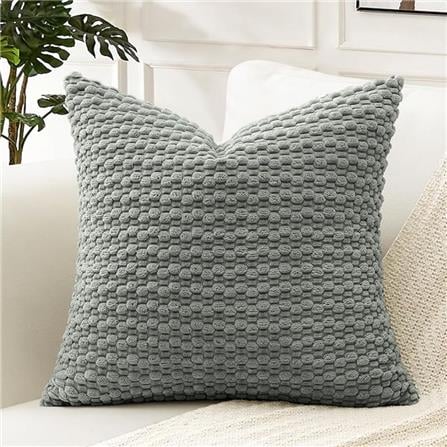HOME LIVING STYLE CUSHION HANNA 18X18INCH GRAY