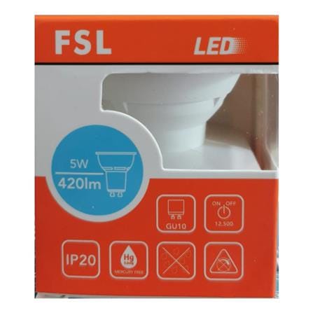 LED GU10 5W 6500K DAYLIGHT FSL