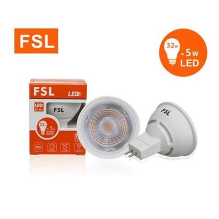 LED GU5.3 DC12V 5W 3000K WARM WHITE FSL