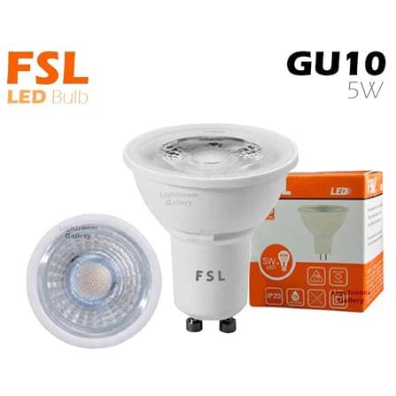 LED GU10 5W 3000K WARM WHITE FSL