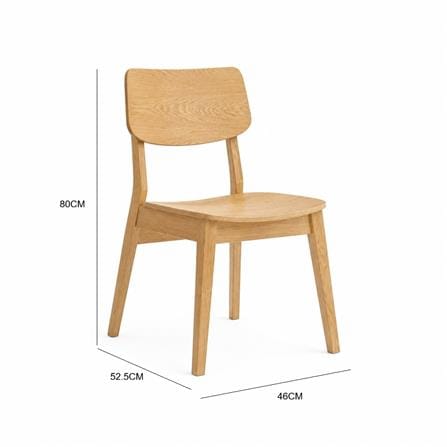 DINING CHAIR GUB SONIC SOLID WOOD OAK