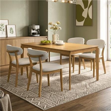 DINING TABLE GUB TARGUS 1.4M NATURAL OAK