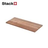 WOODEN SHELF WITH MELAMINE TOP STACKO 60X30X1.6CM DARK WALNUT