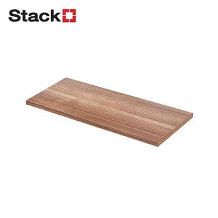 WOODEN SHELF WITH MELAMINE TOP STACKO 60X30X1.6CM DARK WALNUT