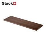 WOODEN SHELF WITH MELAMINE TOP STACKO 120X30X1.6CM COLUMBIA WALNUT