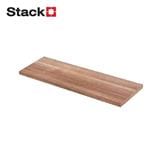 WOODEN SHELF WITH MELAMINE TOP STACKO 80X30X1.6CM DARK WALNUT