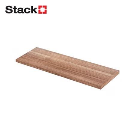 WOODEN SHELF WITH MELAMINE TOP STACKO 80X30X1.6CM DARK WALNUT