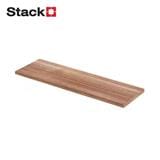 WOODEN SHELF WITH MELAMINE TOP STACKO 120X30X1.6CM DARK WALNUT