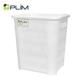 TALL RECTANGULAR LAUNDRY BASKET PLIM BAMBOO BK-120 WHITE