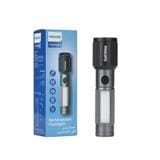 PHILIPS ALUMINIUM ALLOY ZOOM DUAL LED RECHARGEABLE FLASHLIGHT 330LM 325m 2000MAH