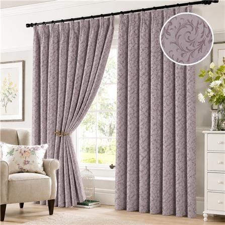 RED DANIELLE CURTAIN FRENCH PLEAT ALAINA C21 80978 2PANEL SILVER