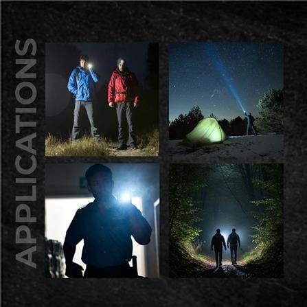 PHILIPS ALUMINIUM ALLOY ZOOM LED RECHARGEABLE FLASHLIGHT 1450LM 690m 2200MAH