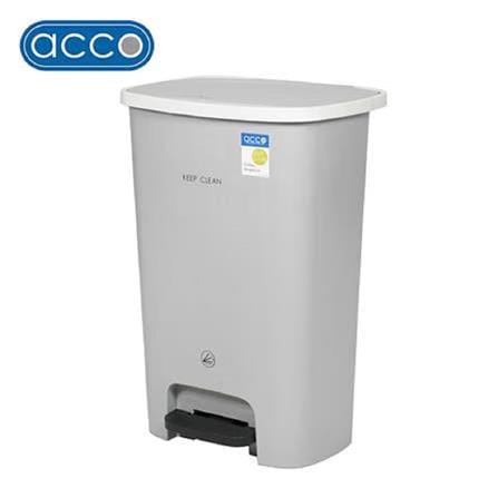 SQUARE PEDAL DUSTBIN ACCO 50L GREY
