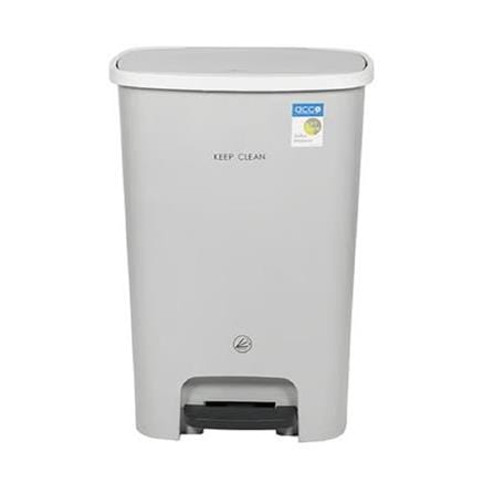 SQUARE PEDAL DUSTBIN ACCO 50L GREY