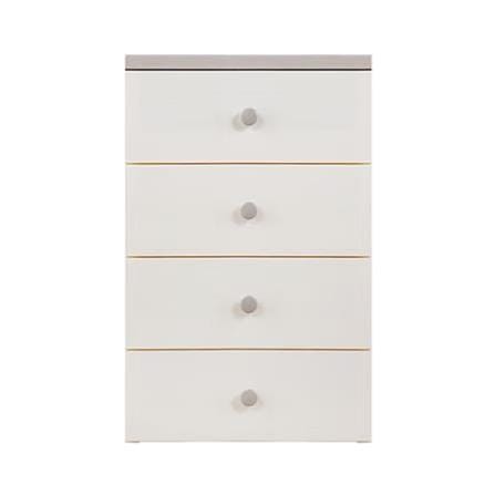 4 TIER DRAWER MINA 57.6X40X93.3CM WHITE/GREY
